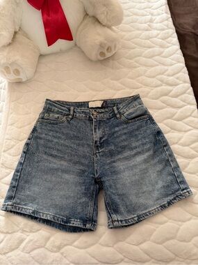 Project Rebel Classic Washed Blue High-Rise Jean Shorts size 3